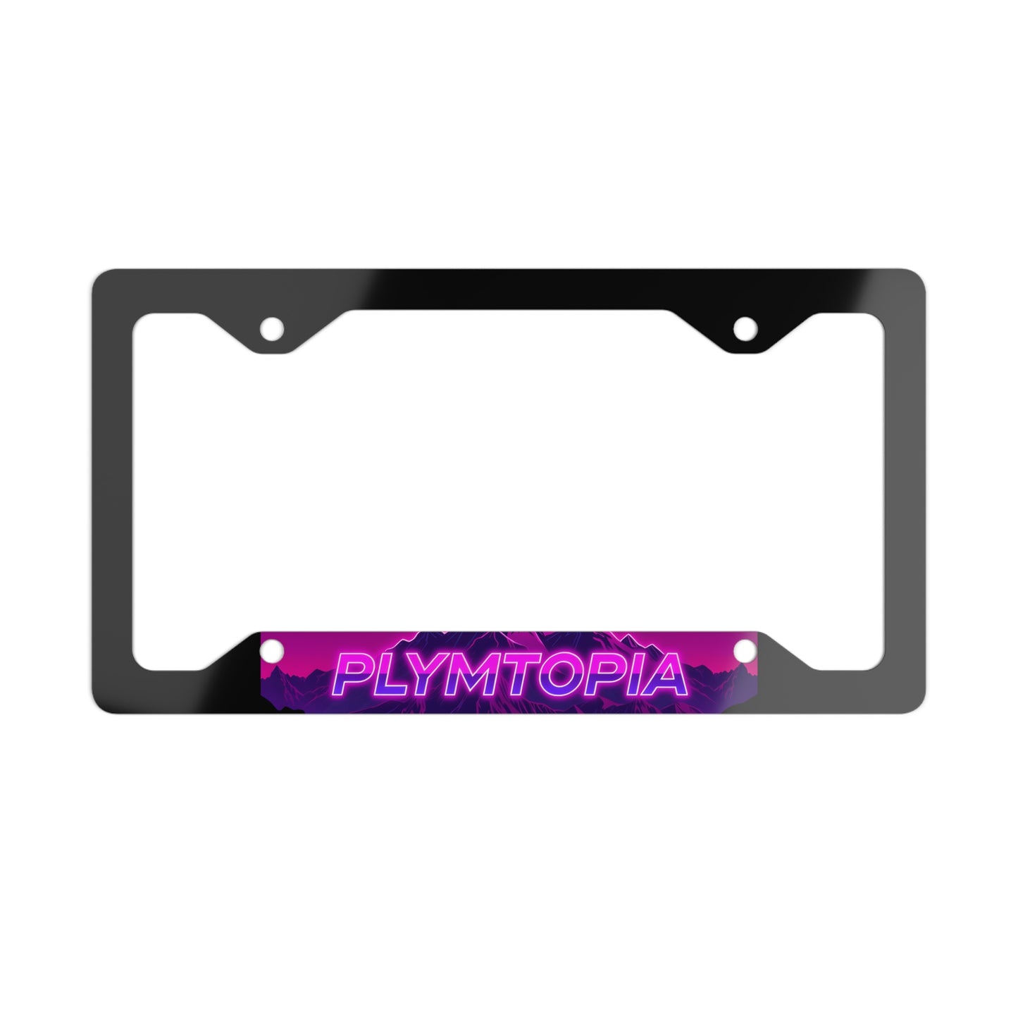 Plymtopia's: Metal License Plate Frame